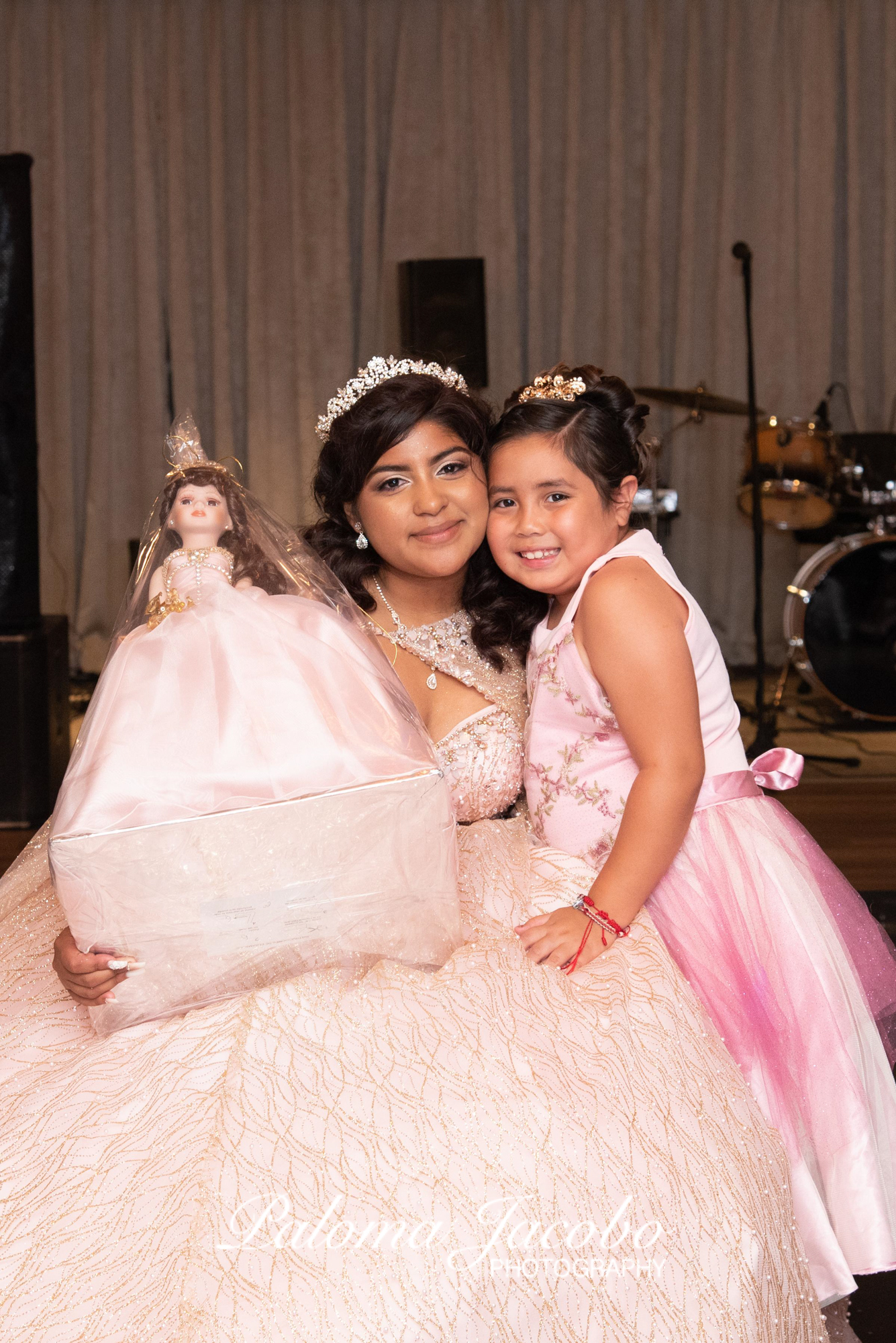 San Diego Quinceanera at Boulevard Hall - Blush Pink Decorations