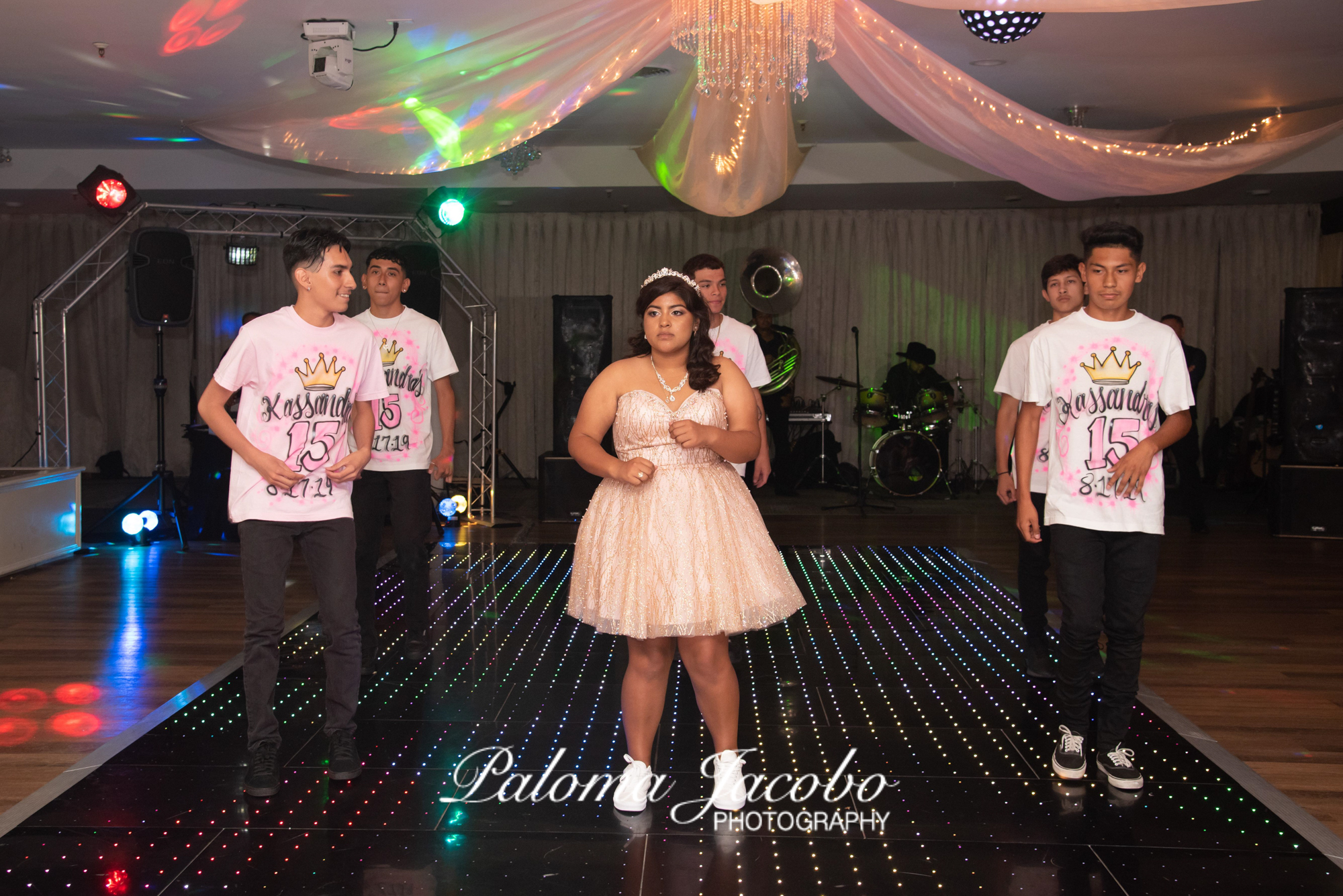 San Diego Quinceanera at Boulevard Hall - Blush Pink Decorations -  Quinceanera