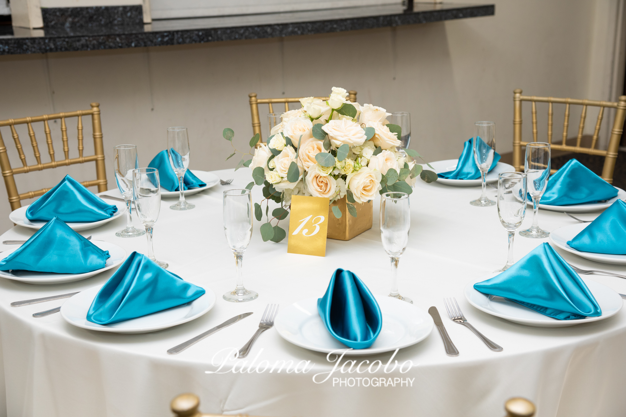 Quinceanera table setup by Paloma Jacobo Photography