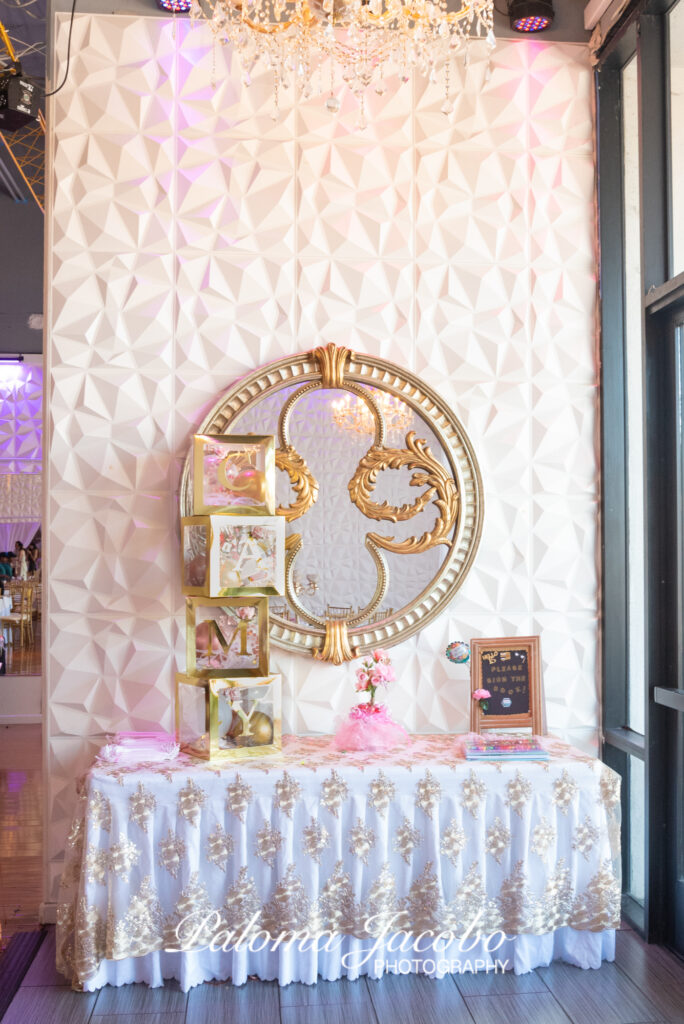 Quinceanera decorations at Royal Banquet Hall by Paloma Jacobo Photography