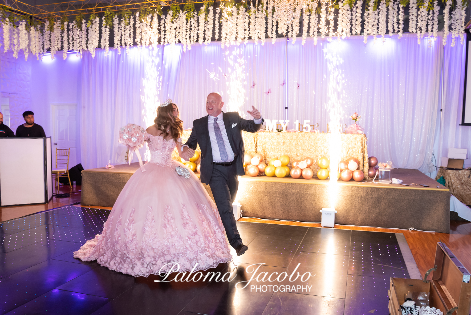 Quinceanera dancing with dad at Royal Banquet Hall by Paloma Jacobo Photography