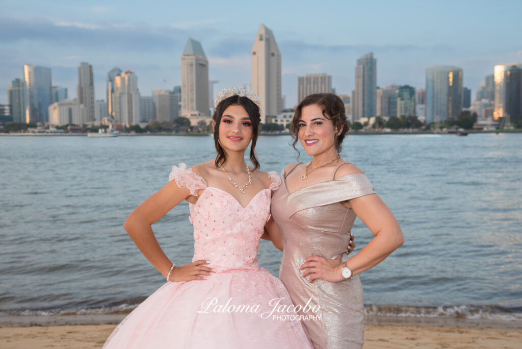Quinceanera with her mom in San Diego